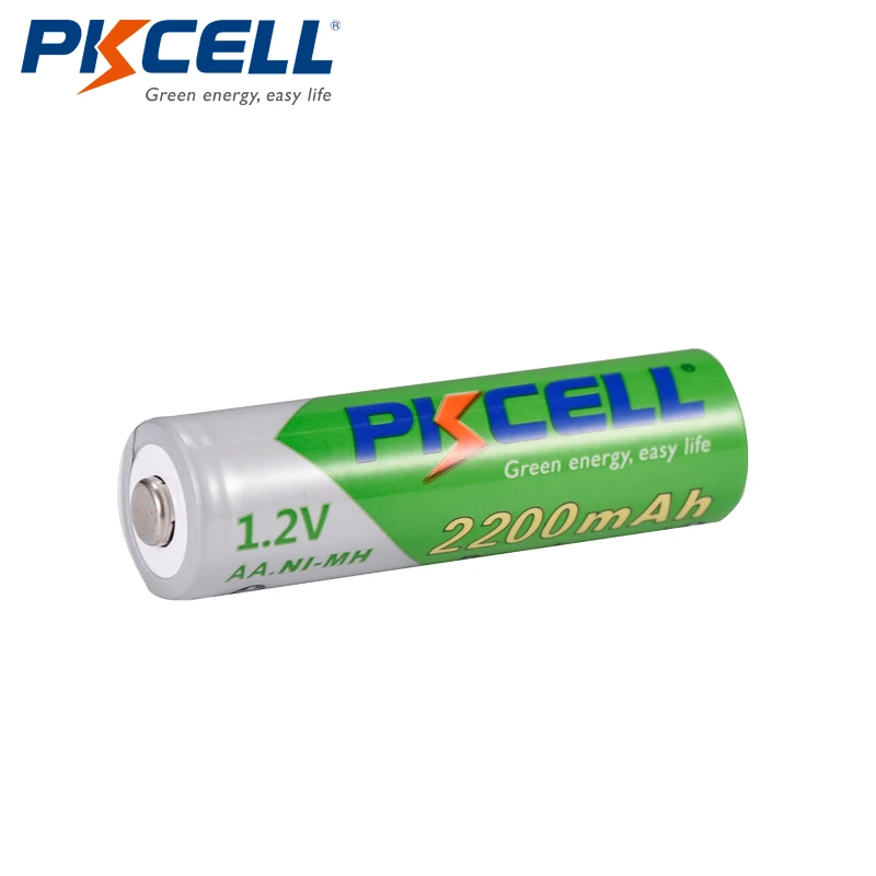 6 x PKCELL AA NiMH Recarregavel Bateria прочный низкий саморазряд 1,2 V 2200mAh 2A Ni-MH аккумуляторные батареи