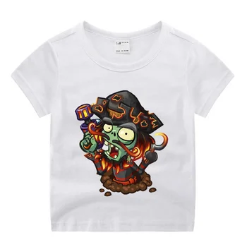 

Children Cartoon Movie Plants Vs Zombies Funny Cartoon Print T-shirt Kids Summer O-Neck Tops Boys & Girls Tshirt Baby Clothes