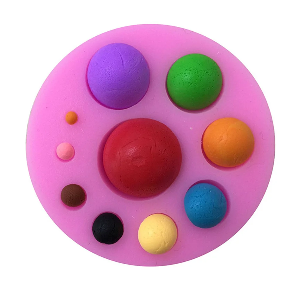 

Round Semicircular Sugarcraft Silicone Mold Fondant Chocolate Mould Cake Decorating Tools Chic Cake Mold