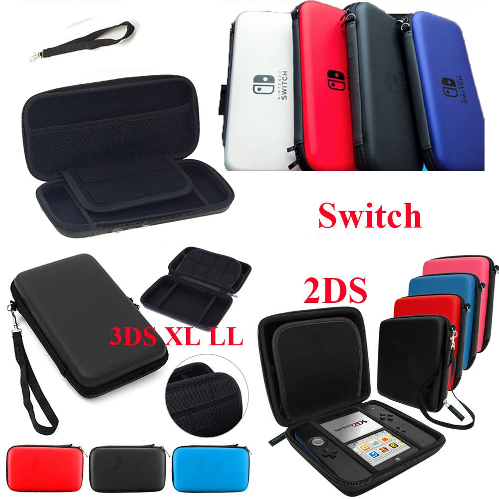 Жесткий чехол для переноски EVA защитный хранения Nintendo Switch/2DS/New 2DS LL/3DS XL LL |