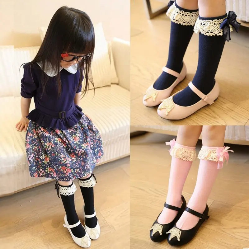 Legging for Kids Girls Toddlers Walkers New Graceful Lovely Cute Bowknot Socks