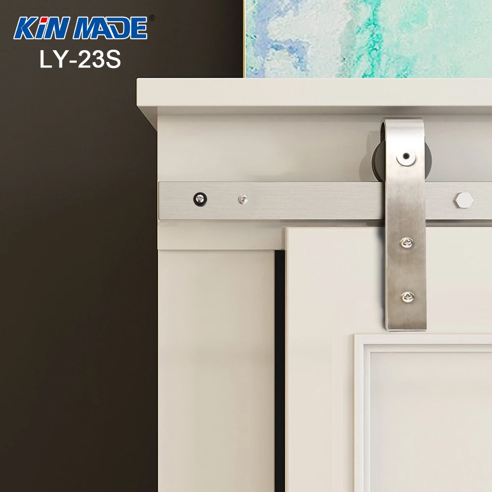 Kinmade مجلس الوزراء الفولاذ المقاوم للصدأ انزلاق باب الحظيرة مجموعة أدوات الخشب الباب خزانة حامل تلفاز جدار خزانة الأجهزة