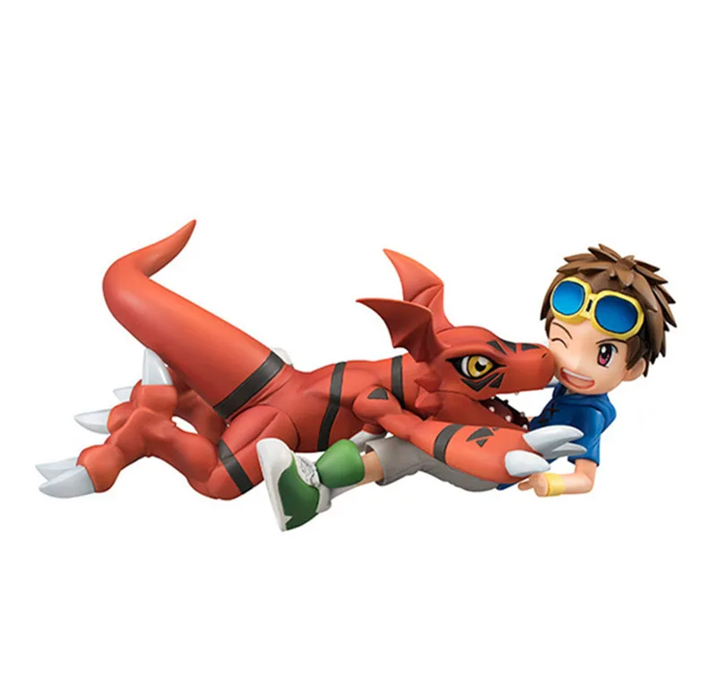 2017 New Anime Digimon Guilmon & Matsuda Takato PVC Action Figures Model Toys Kawaii Game Dolls Gift13cm  (6)