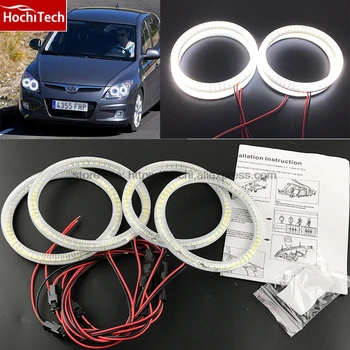 

HochiTech Ultra bright SMD white LED angel eyes 2000LM 12V halo ring kit daytime running light DRL for Hyundai i30 2008-2011