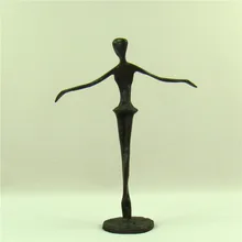 Абстрактная Металлическая фигурка балерины Декоративная чугунная Danseuse декоративная статуэтка сувенир искусство и ремесло украшения Аксессуары