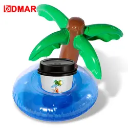 DMAR 3 шт. Надувное Кокосовое Дерево Подстаканик Напитков для Стакана Плавательный Круг Для Плавания Надувной Матрас для Купания для