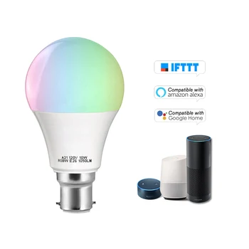 

Smart WIFI LED Bulb 11W Dimmable Light RGB+W LED Bulb Phone Remote Control Compatible with Alexa Google Home Light Bulb