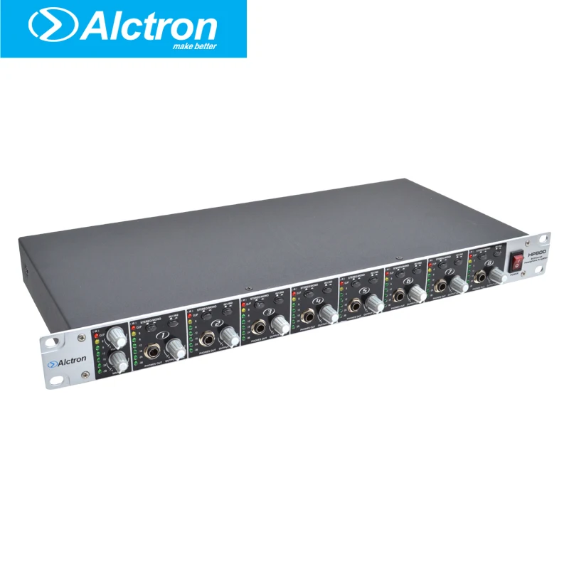 Alctron HP800 Professional 8 Channel multifunctional Headphone Preamplifier, Headphone Amplifier,Pro Headphone Amplifier