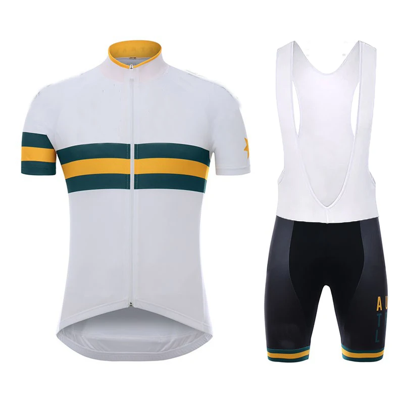 

2019 white TEAM PRO cycling jersey Ropa Ciclismo 9D Gel mens summer quick dry bike shirts Maillot Culotte Factory custom made