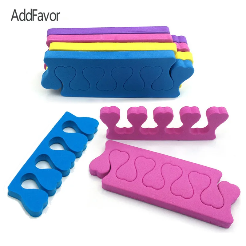 

AddFavor 10Pcs Toe Separator Manicure Pedicure Tool EVA Toe Corrector Hallux Valgus Toe Spacer Sponge Nail Tool Finger Holder