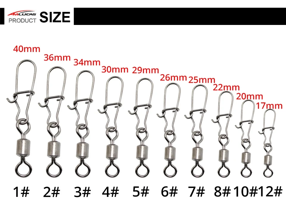 20 шт. рыболовная приманка, вращающаяся вертлюга с хорошей защелкой, нержавеющая сталь, рыболовные Вертлюги, разъем, рыболовные аксессуары WW331