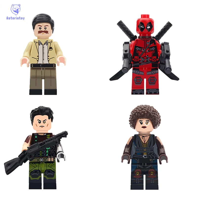 

Single Sale Super Heroes Deadpool 2 Domino Cable Peter Deadpool Action Figures Collect Building Blocks Children Gifts Legoingly