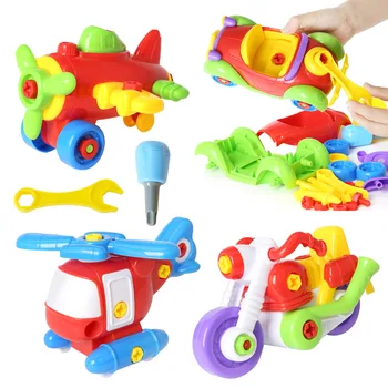 

Take Apart Diecasts & Toy Vehicles Educational Construction Tool Screwing Blocks Toys Engineering Kit Airplane Racing Car
