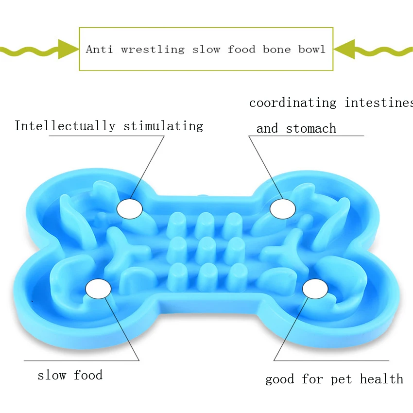 Прочный силиконовый Питомец Собака Кошка Интерактивная медленная миска для еды противоскользящая противозаглатывающая кормушка для собак миски для кормления большие миски для собак