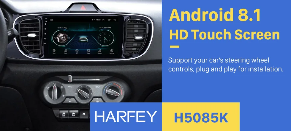 Excellent Harfey 9" Android 8.1 HD Touchscreen Radio for KIA PEGAS 2017 Left Hand Driving Car GPS Navi USB AUX RDS WIFI Bluetooth DVR SWC 0 Excellent Harfey 9" Android 8.1 HD Touchscreen Radio for KIA PEGAS 2017 Left Hand Driving Car GPS Navi USB AUX RDS WIFI Bluetooth DVR SWC 0