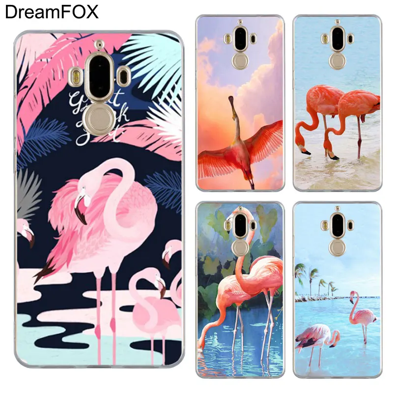DREAMFOX M102 Фламинго Мир животных Мягкий ТПУ силиконовый чехол для huawei mate 8 9 10 20 30 Lite Pro