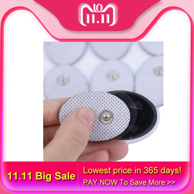 Buy 10Pcs Reusable Self Adhesive Gel Electrode Pads