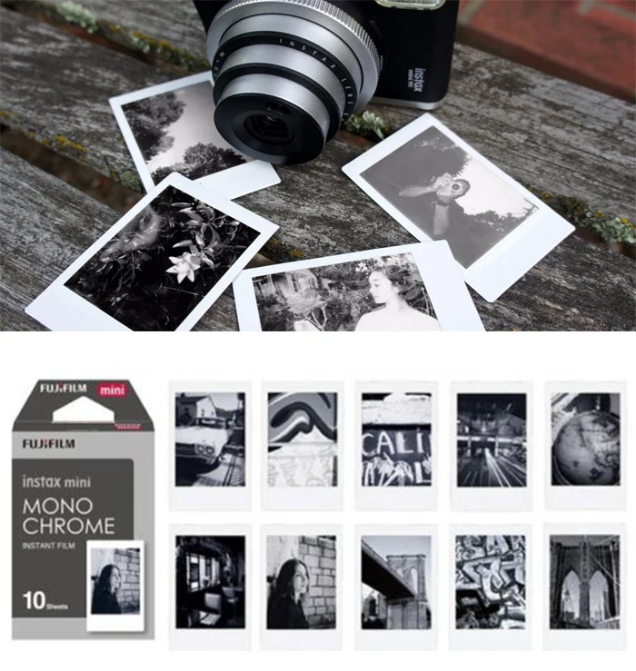 plakboek Sprong Onmiddellijk Echt Fujifilm Fuji Instax Mini Monochrome Mono Film Voor Fuji Instant Mini  8 70 8 Plus 70 Neo 90 25 camera Delen SP 1 SP 2|instax mini|fuji instax  minifuji instax - AliExpress