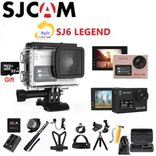 Оригинальный SJCAM SJ6 Легенда Спорт Камера 4 К камеры HD 2.0 «Сенсорный экран удаленного Водонепроницаемый Спорт действий Камера 32 г sd карты подарок