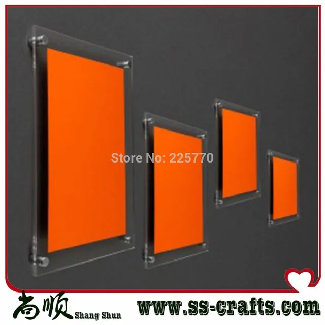 Wall mounted acrylic photo frame,wall hanging photo frames Acrylic display framein Frame from