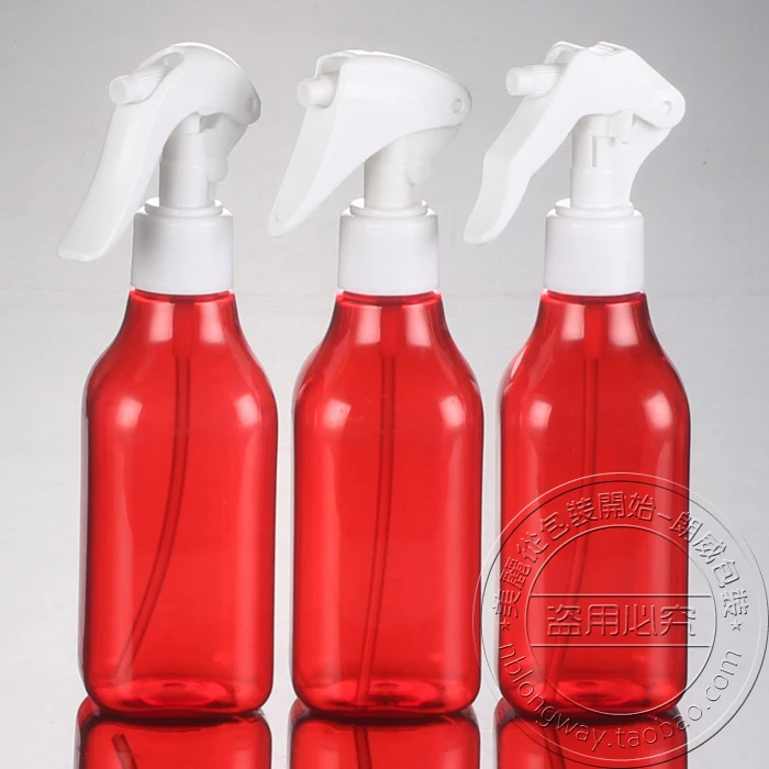 Plastic Red Bottle,Square Spray Bottle,200Ml Plastic Spray Bottlein