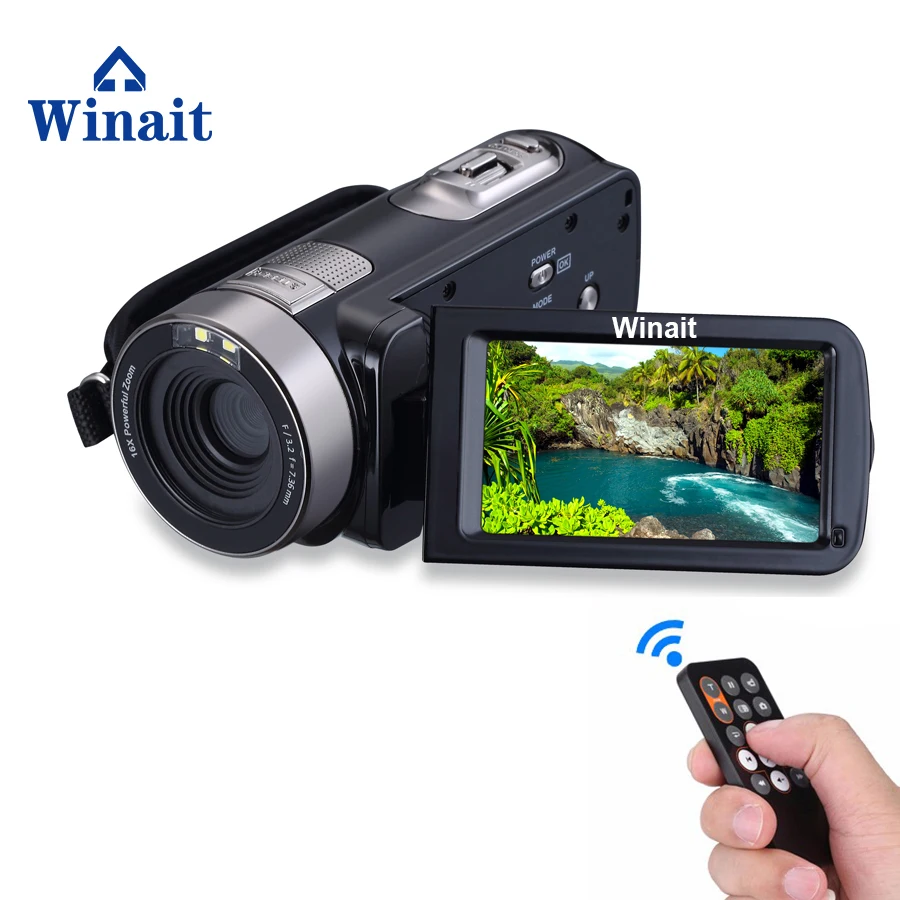24MP 3.0" 1080P HD Professional Video Camera HDMI/PC Output Night Vision Wireless Video Camera