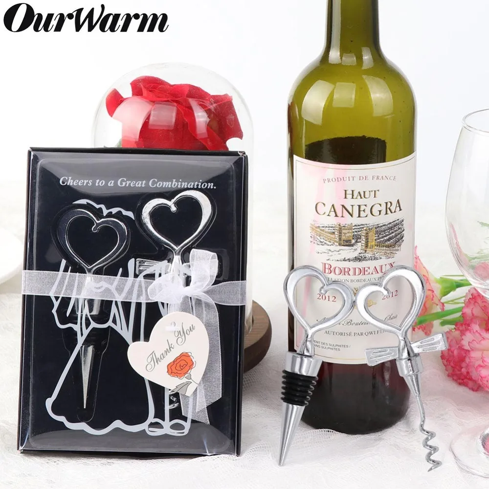 

OurWarm Wedding Souvenirs Stainless Steel Beer Wine Bottle Opener Wedding Gifts For Guests Party Supplies Favors And Gifts