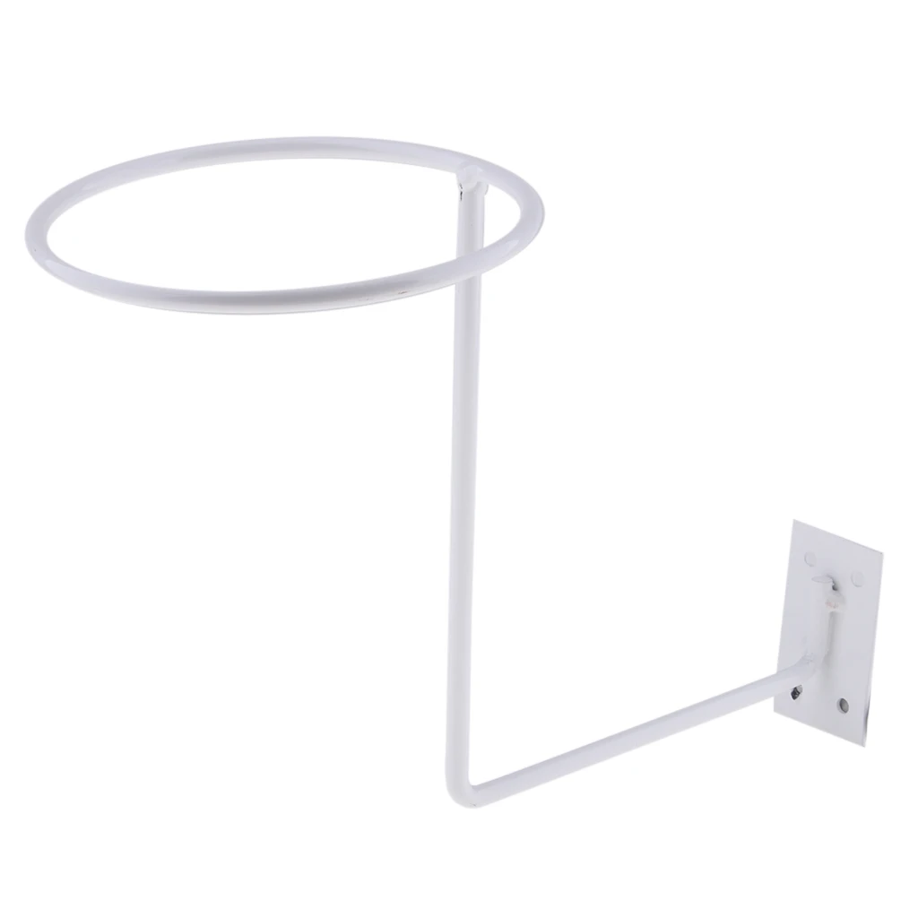Motorcycle Wall Mounted Wall Hooks Hat Rack Helmet Storage Holder White