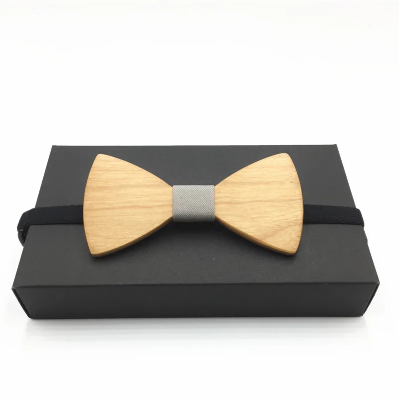 Роскошный бутик деревянный галстук-бабочка галстуки для мужчин бабочка сплошной Полиэстер Галстук-бабочка тонкий черный галстук-платок мужской галстук