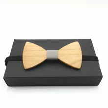 Роскошный бутик деревянный галстук-бабочка галстуки для мужчин бабочка сплошной Полиэстер Галстук-бабочка тонкий черный галстук-платок мужской галстук