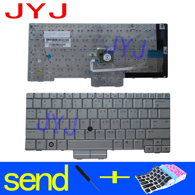 Новая клавиатура для ноутбука HP Compaq 2710 2710P EliteBook 2730 2730P отправляется прозрачная