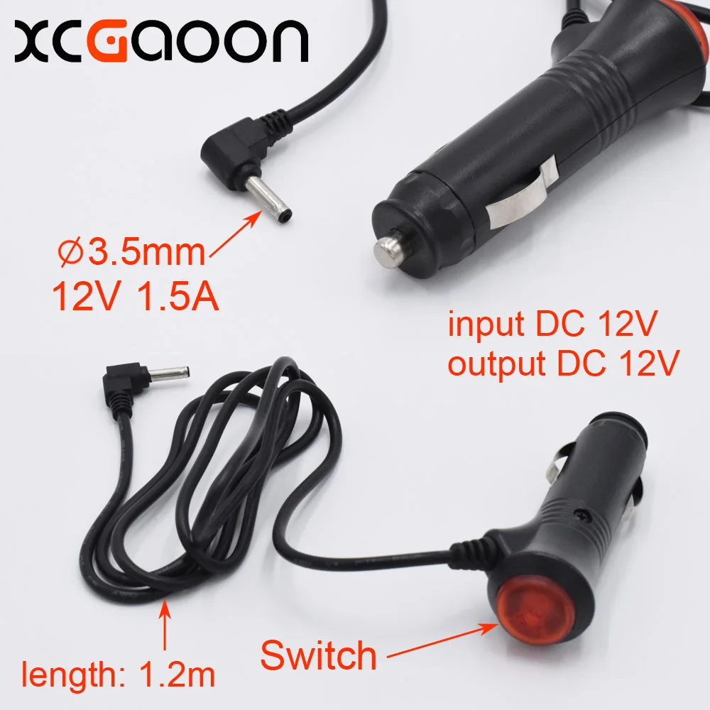 XCGaoon 3.5mm Port Car Charger For Car Radar Detector / DVR Camera / GPS input DC 12V output 12V 1.5A, Cable Length 1.2m (3.9ft) XCGaoon 3.5mm Port Car Charger For Car Radar Detector / DVR Camera / GPS input DC 12V output 12V 1.5A, Cable Length 1.2m (3.9ft)