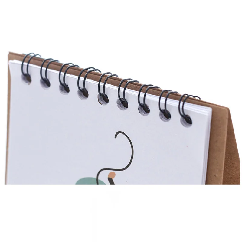 1 шт. милый Универсальный календарь творческий DIY мини-Настольная бумага календарь двойной ежедневный планировщик стол планн