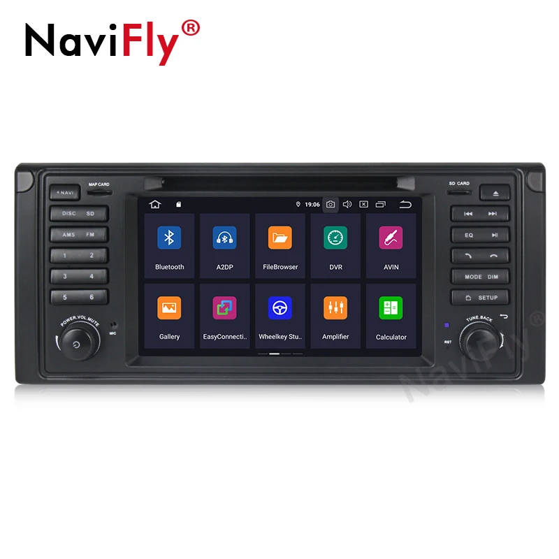 NaviFly Android 9 0 автомобильный dvd мультимедийный плеер радио аудио для BMW E53 X5 E39 5/M5 97 06 GPS