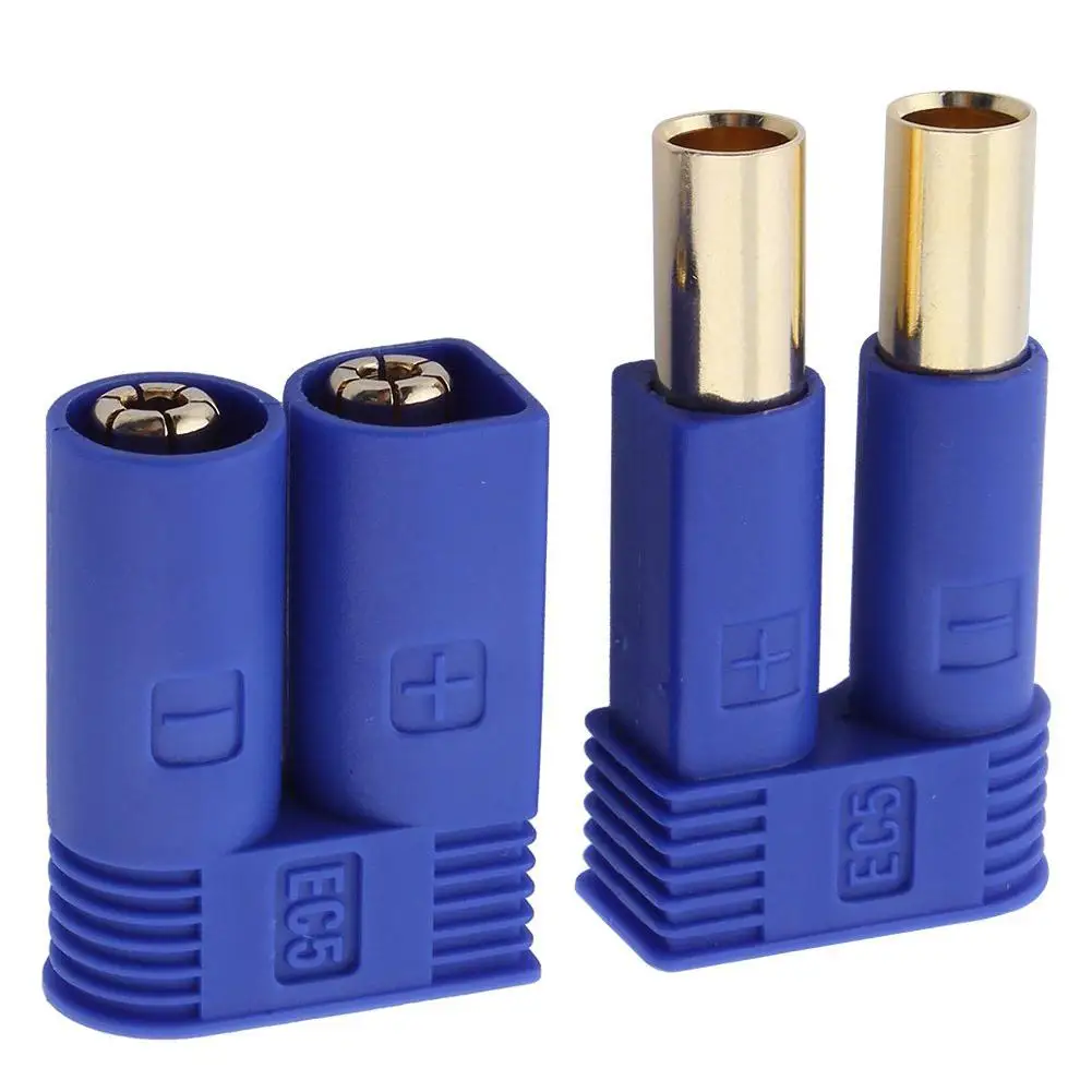 

6 Pairs EC5 Banana Plug Bullet Connector Female+Male for RC ESC LIPO Battery