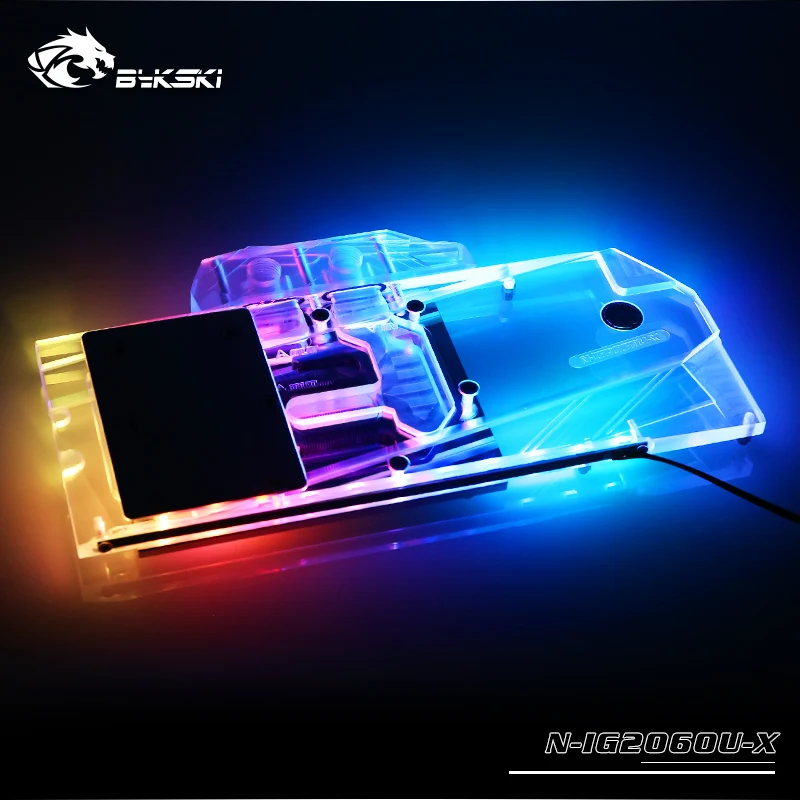 Bykski блок водяного охлаждения для красочного IGame Geforce RTX 2060 ультра 1660 Ti Ultra 6G N IG2060U