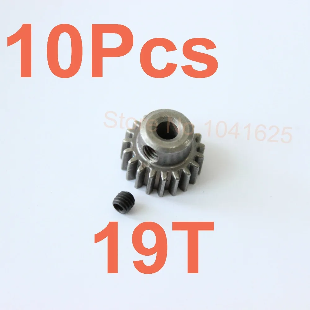 

10Pcs/Lot Steel Motor Gear 19T HSP Spare Parts Pinion Metal Gear For TRAXXAS HPI HSP 1/10 Model RC Car