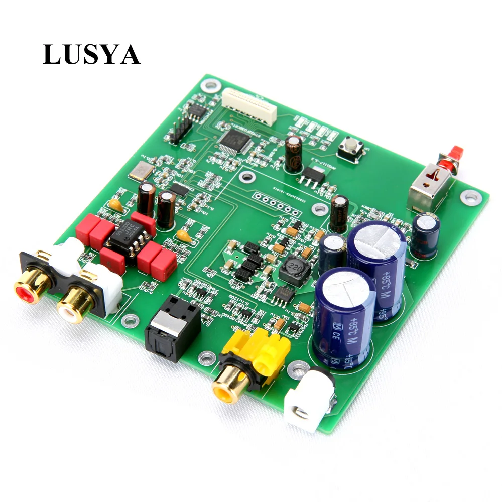 Lusya ES9038 Q2M I2S DSD Decoder Coaxial Fiber input DAC decoding board For hifi amplifier audio F7-003
