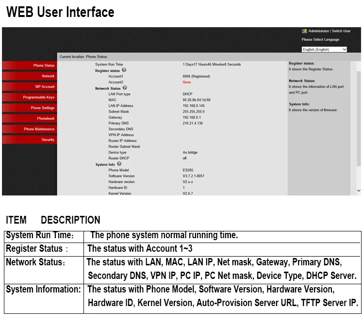 Дешевый Смарт HD SIM VOIP ip-телефон с POE IPH305P