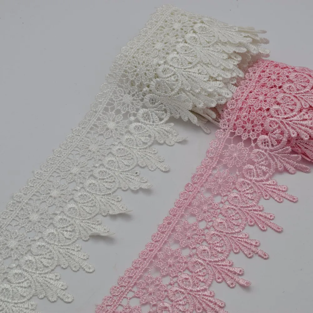 Venise Lace selling by the yard 3.5/" White Venice Lace Trim