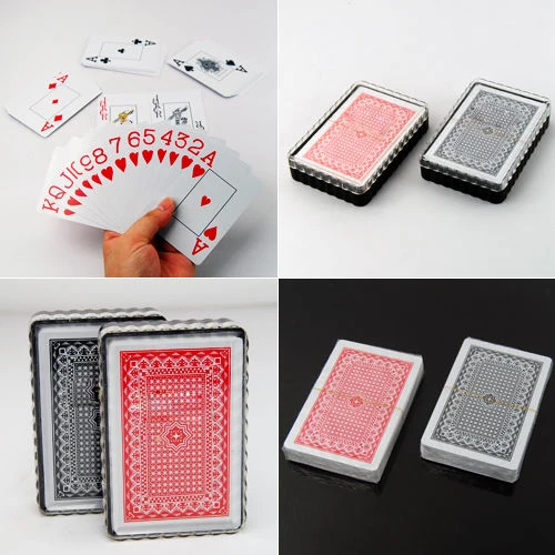 

Good Deal UK 2 X Deck Set 100% Plastic Poker Size Playing Cards Fun Time