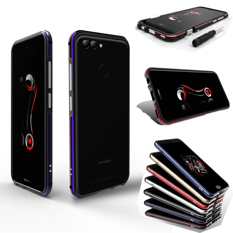 

For Huawei Mate 10 Lite Case Luxury Shockproof Bumper for Huawei Mate 10 Lite Aluminum Metal Frame Case For Huawei Mate 10 Lite