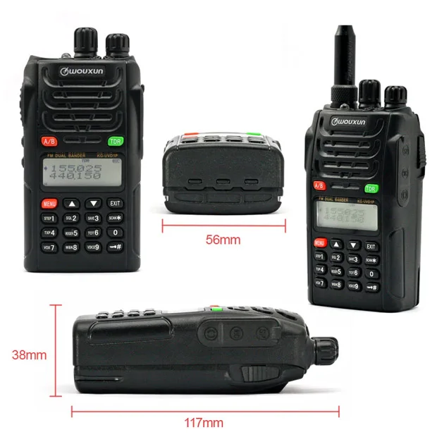 Original WOUXUN KG-UVD1P Dual Band Two Way Radio with 1700mAh battery FM Transceiver UVD1P Walkie Talkie UHF VHF HAM Radio