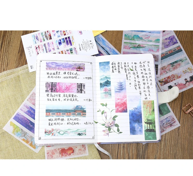 Girl Cartoon Stickers Anime Cute Kawaii Sticker Mobile Phone Book Gift DIY Ablum Diary Scrapbooking decoration label Stickers