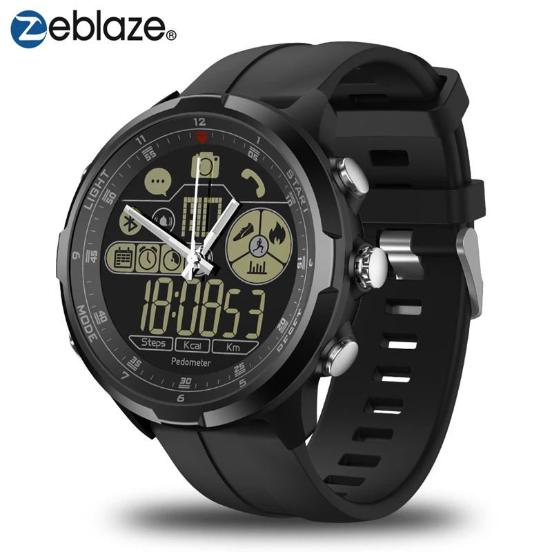 Zeblaze VIBE 4 гибридный флагманский Прочный смарт-часы 33 месяца время ожидания 50 м