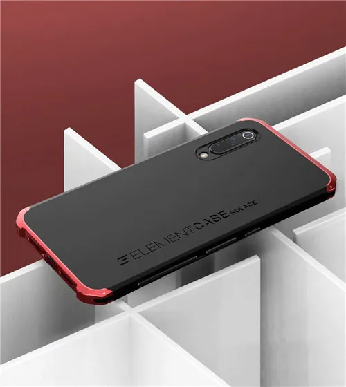 Shockproof Armor Phone Case For iPhone 13 12 Pro MAX 13 Mini 11 XS XR SE 2 8 7 6 Case Aluminum Metal Bumper Matte PC Cover Coque Black and red