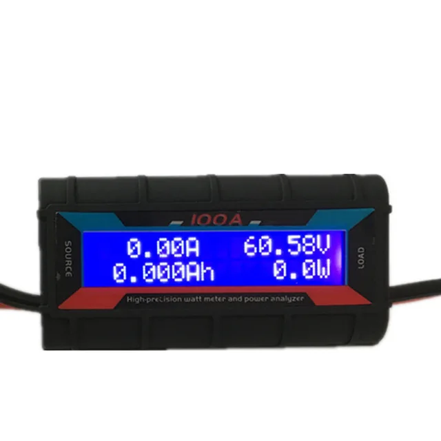 

1pcs 100A 0-60V High Precision Watt Meter and Power Analyzer Backlight LCD
