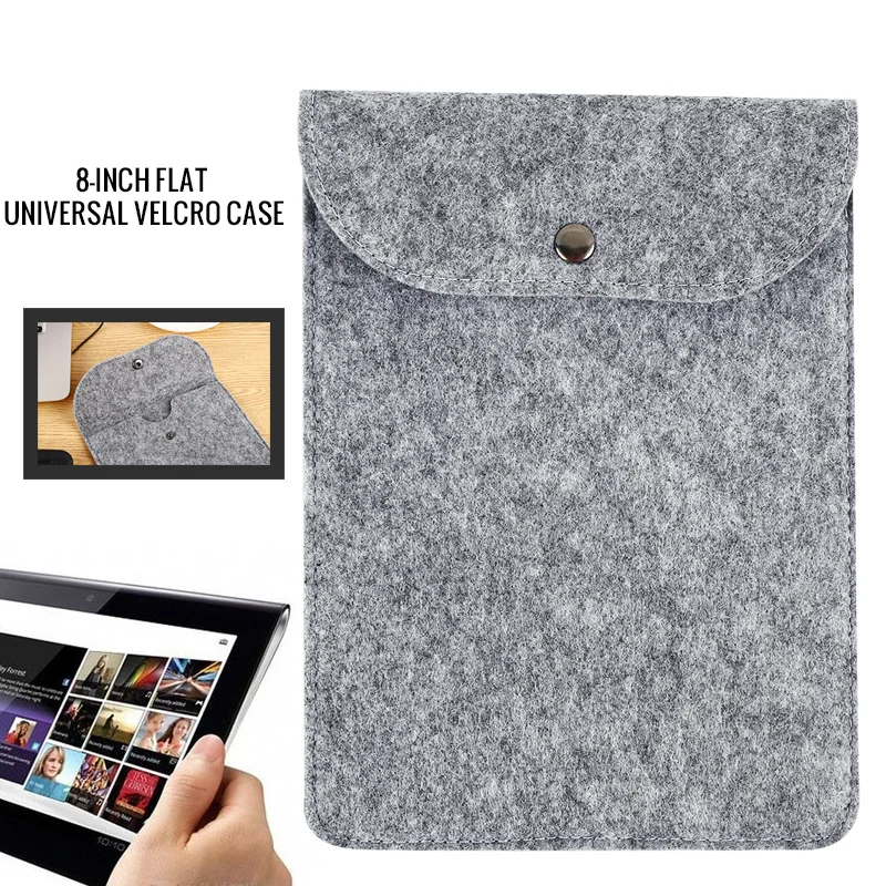

8/10.5 Inch Pure Color Universal Tablet Bag Tablet Sleeve Case for IPad 2018 air 1 Mini Huawei Samsung Shockproof Portable