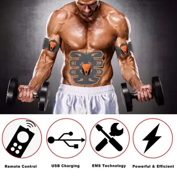 

Abdominal Stimulator Abs EMS Smart Rechargeable Remote Control Slimming Massager Muscle Trainer Massage Relaxation