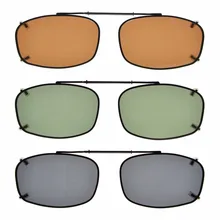 C65 микс Eyekepper серый/коричневый/G15 объектив 3-pack клип на поляризованных солнцезащитных очков 54*34 мм